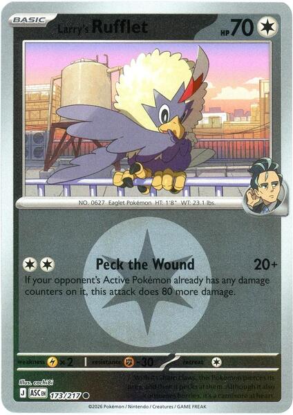 Larry's Rufflet (Energy Symbol Pattern)-#173/217-Standard