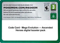 Code Card - Ascended Heroes Booster Pack-nan-Standard