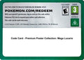 Code Card - Premium Poster Collection: Mega Lucario-nan-Normal
