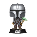 Pop! The Mandalorian with Grogu (On Back)