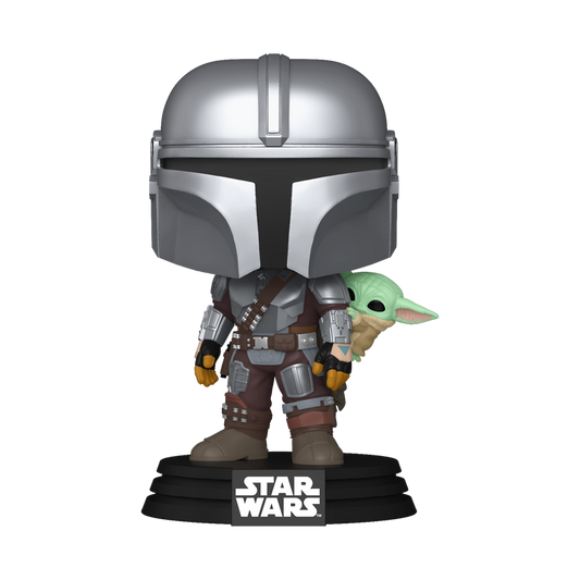 Pop! The Mandalorian with Grogu (On Back)