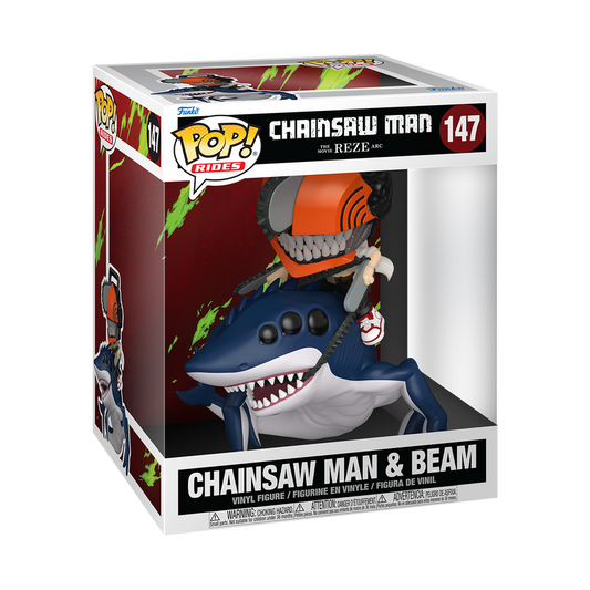 Pop! Ride Deluxe Chainsaw Man & Beam