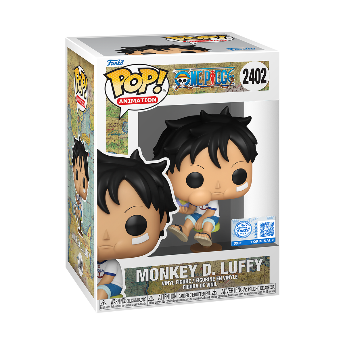 Funko Pop! Monkey D. Luffy Eating Devil Fruit packaging