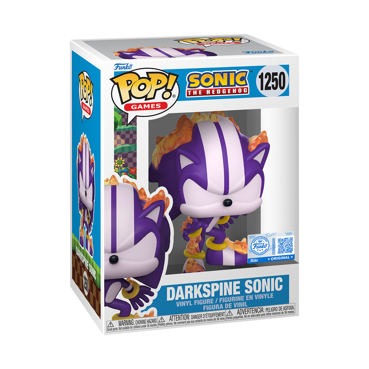 Funko Pop! Darkspine Sonic packaging