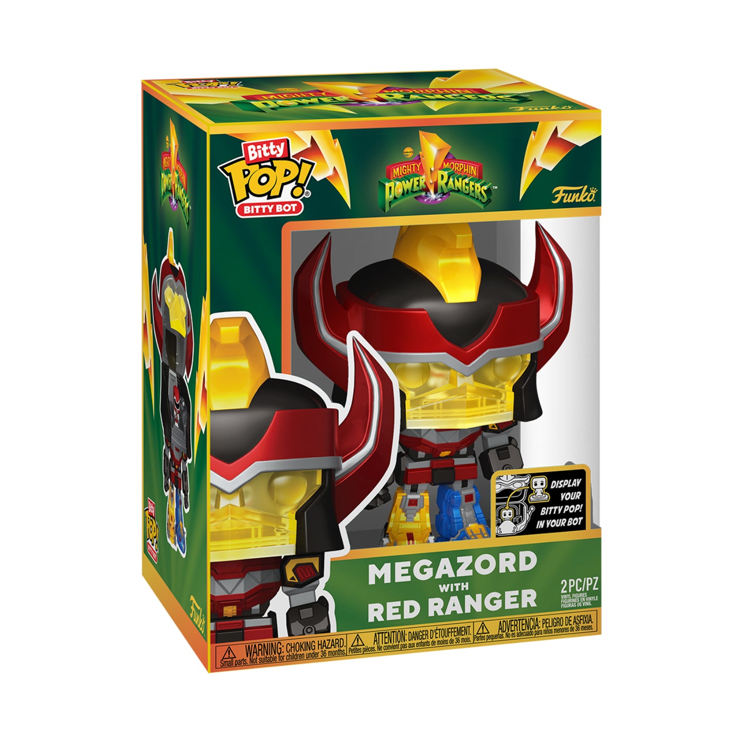 Funko Bitty Pop! Bitty Bot: Mighty Morphin Power Rangers - Megazord With Red Ranger