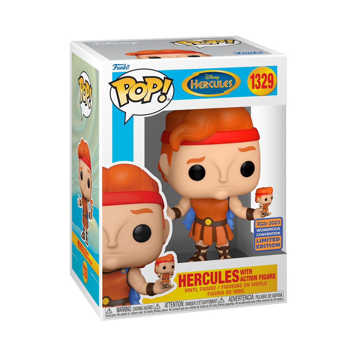 Disney: Hercules - Hercules with Action Figure ( Funko 2023 Wonderous Covention Limited Edition)