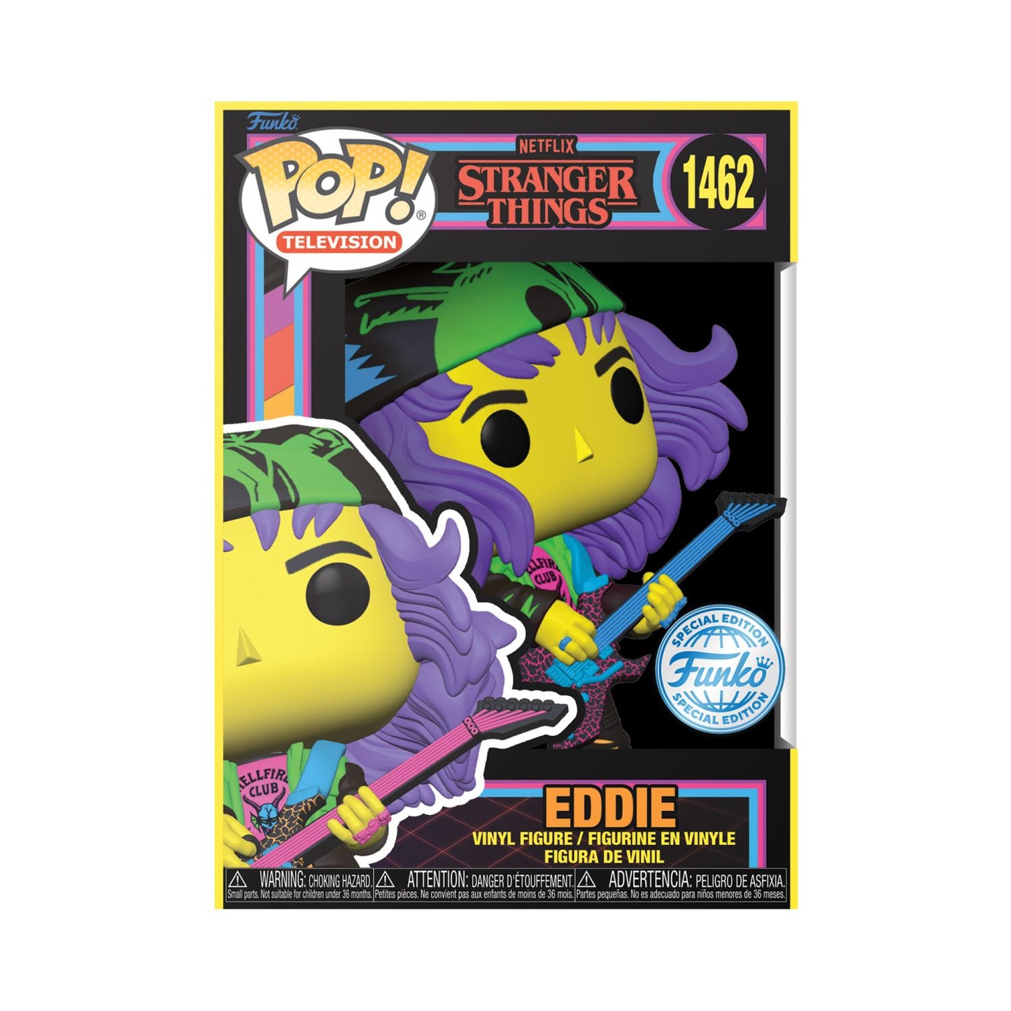 Television: Netflix Stranger Things - Eddie (Black Light)-(Special Edition)