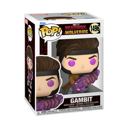 Funko Pop! Marvel: Deadpool & Wolverine - Gambit With Charged Cards