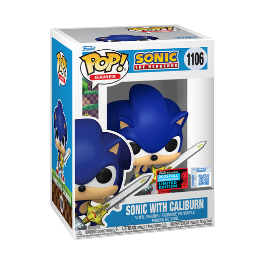 Games: Sonic The Hedgehog - Sonic With Caliburn(Funko Exclusive 2025 Fall Convention Limited Edition)
