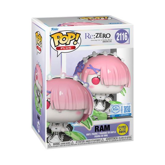 Funko Pop! Plus: Re:Zero - Ram (Glows In The Dark)(Special Edition)