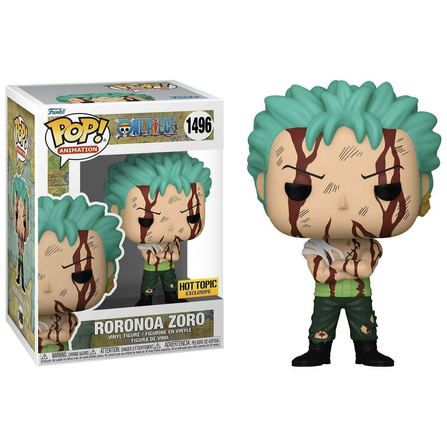 One Piece: Roronoa Zoro Nothing Happened (Hot Topic Exclusive) (Error Blacklight Glow)