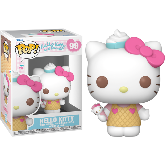 Hello Kitty Any Friends - Hello Kitty With Ice Cream