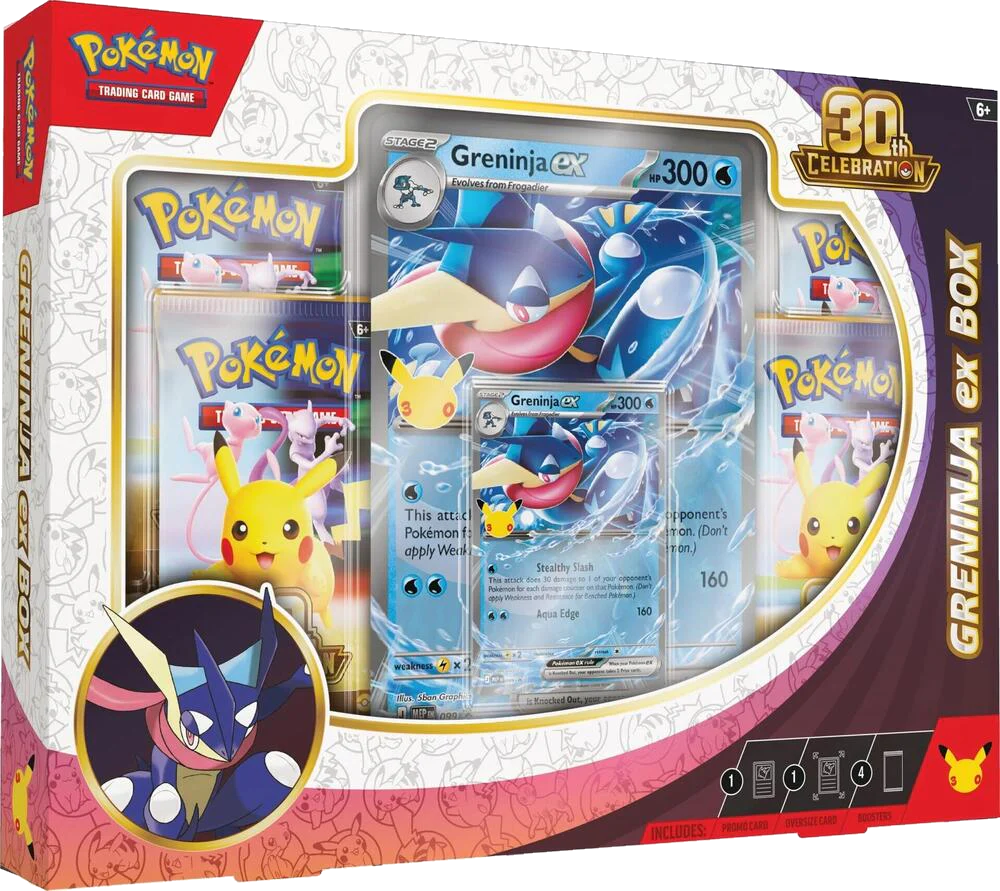 Pokémon TCG: 30th Celebration - ex Box (Greninja)